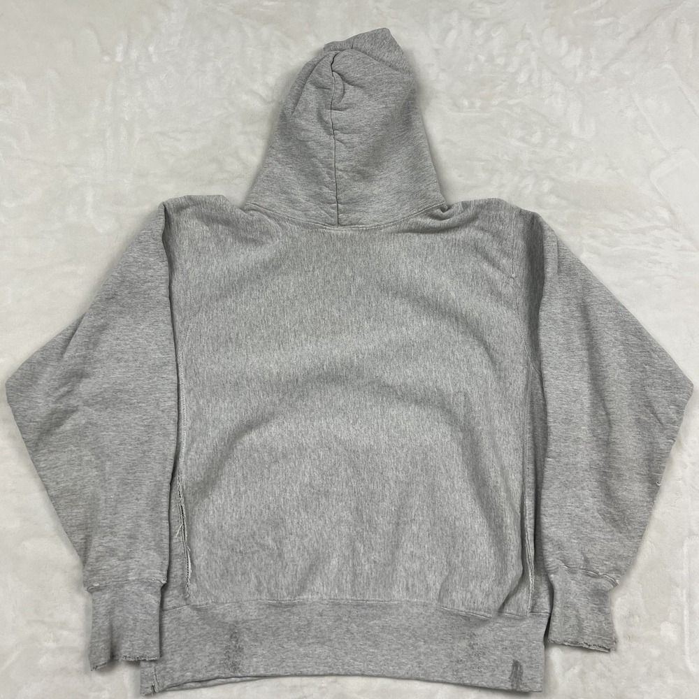 US Naval Academy Hoodie Mens XL Gray Navy Crest Pullover Distressed Sweatshirt - Picture 7 of 10